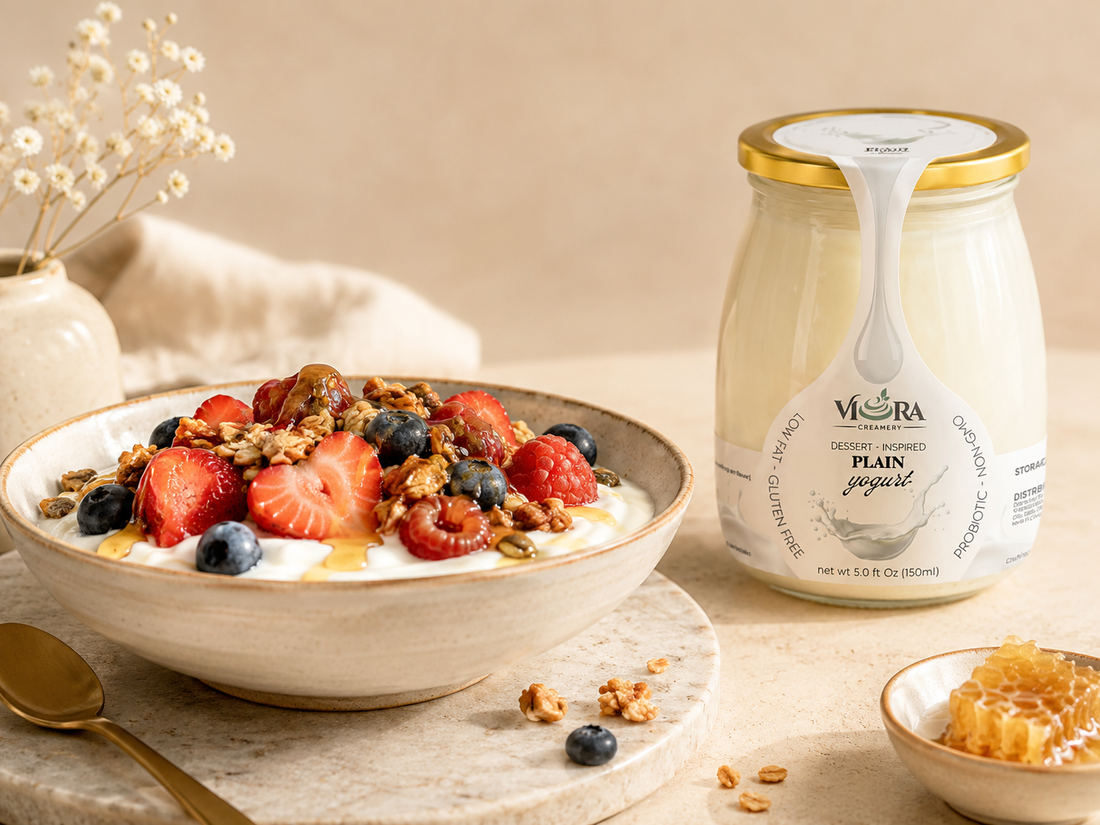 Berry Granola Yogurt Bowl with Vietnamese-Style Yogurt