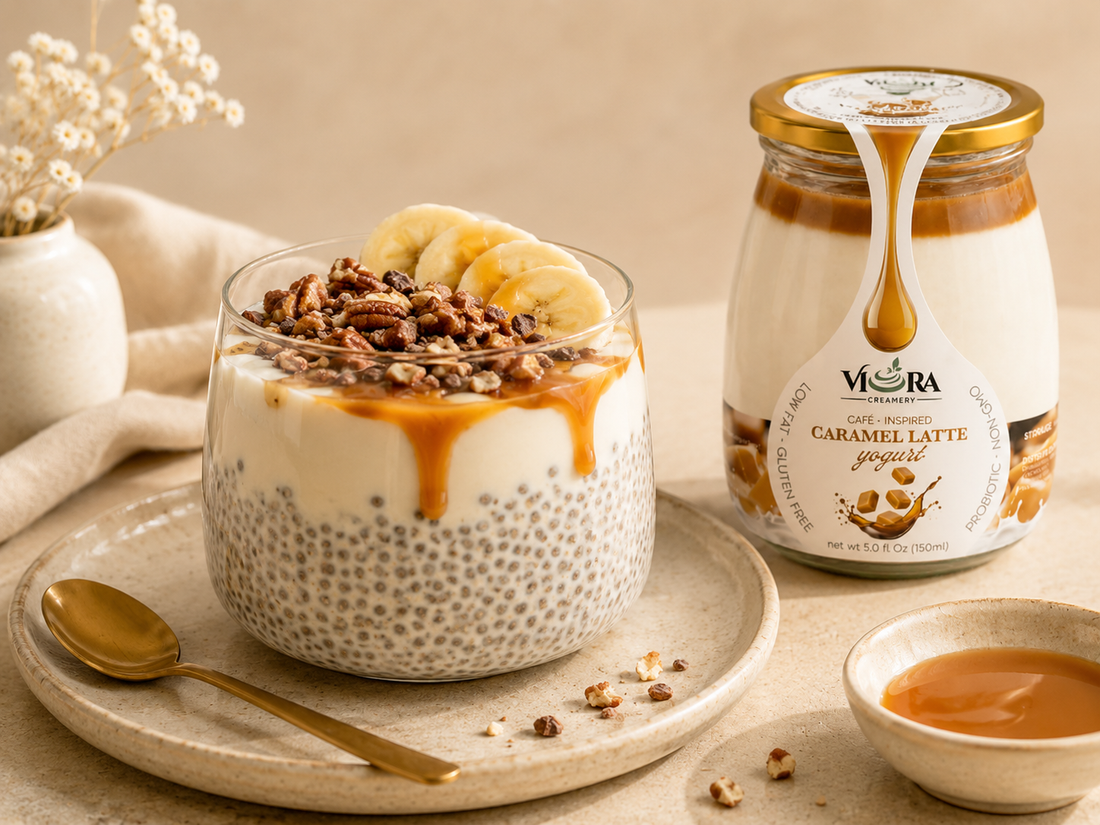 Caramel Latte Yogurt Chia Pudding