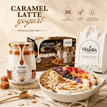 Caramel Latte Vietnamese-Style Yogurt