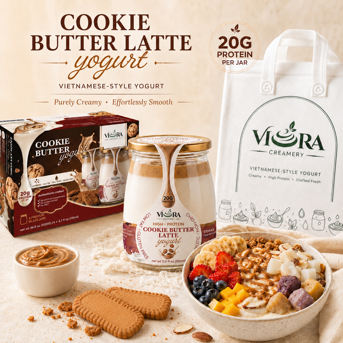 Cookie Butter Vietnamese-Style Yogurt