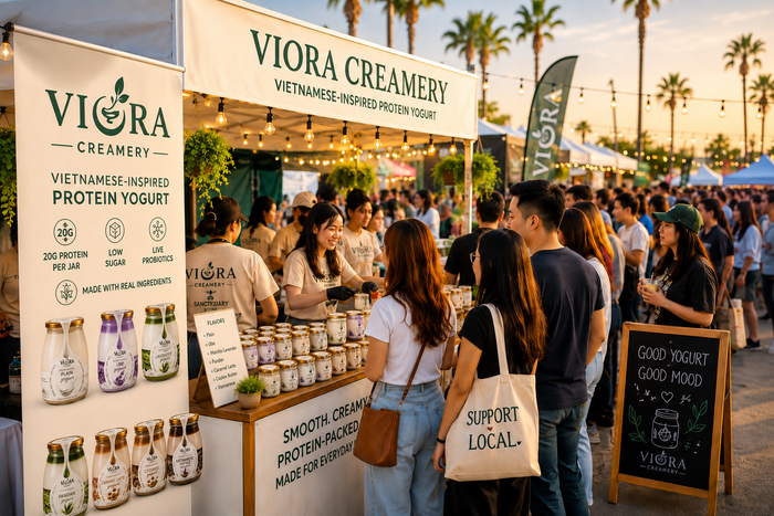 Viora Creamery community pop-up